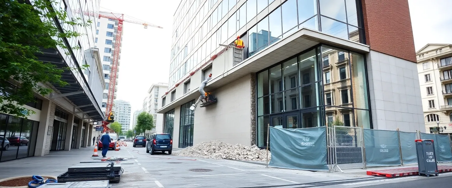 Professioneller Rückbau einer Fassade in der Schweiz