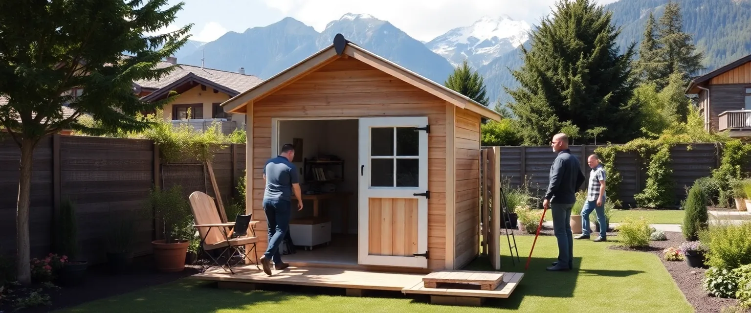 Professioneller Rückbau eines Gartenhauses in der Schweiz