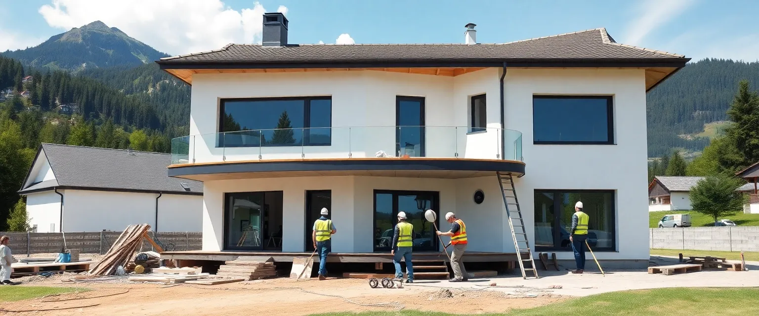 Professioneller Rückbau eines Hauses in der Schweiz