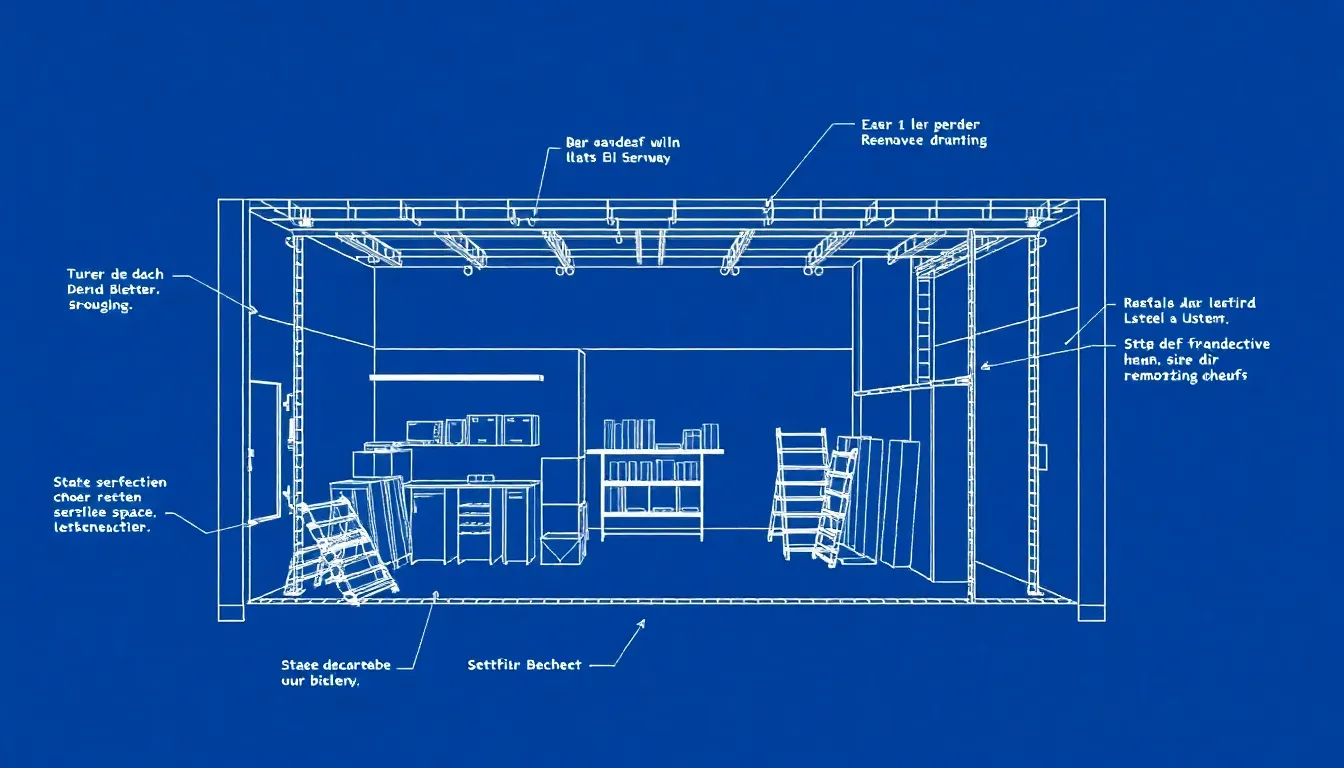 Planungsskizze für den Rückbau einer Ladenfläche