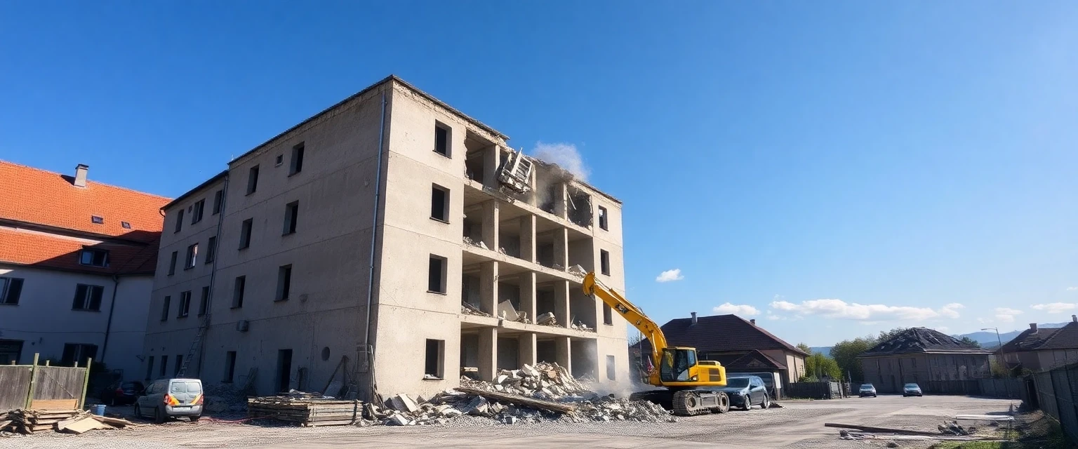 Professioneller Rückbau eines Gewerbegebäudes in Olten