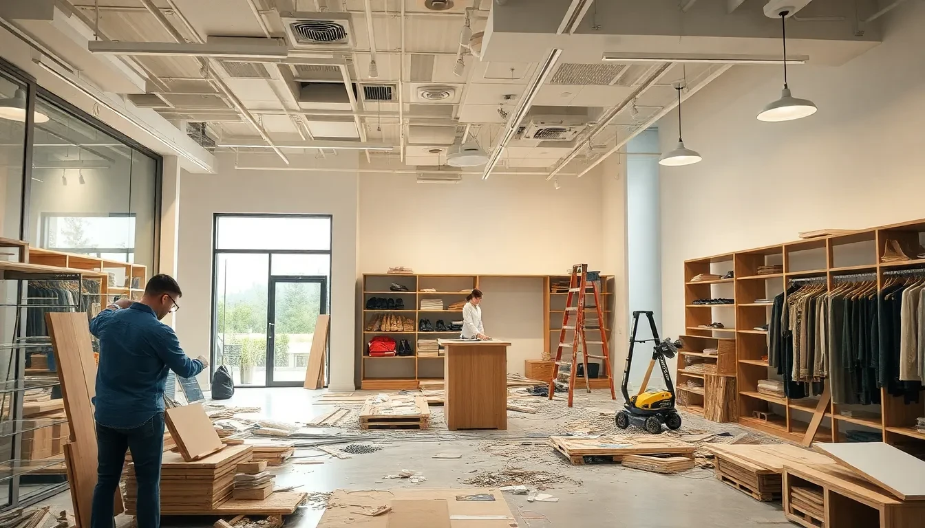 Ladenrückbau und Shop-Demontage