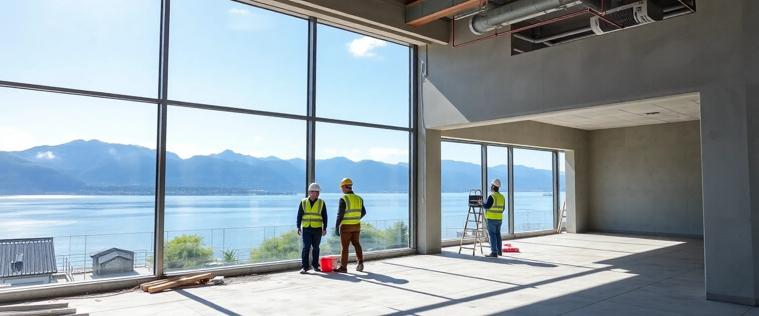 Professioneller Rückbau in Thalwil mit Blick auf den Zürichsee