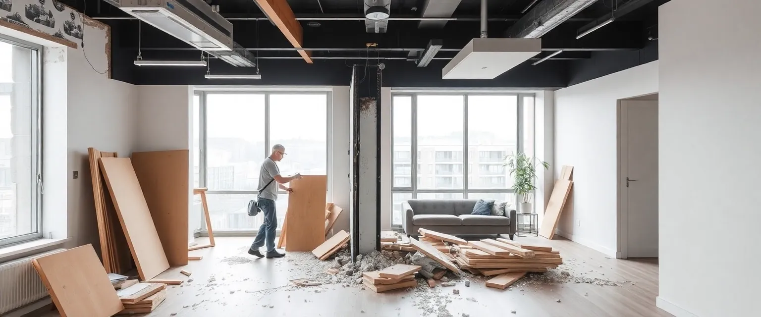 Professioneller Rückbau einer Wohnung in der Schweiz