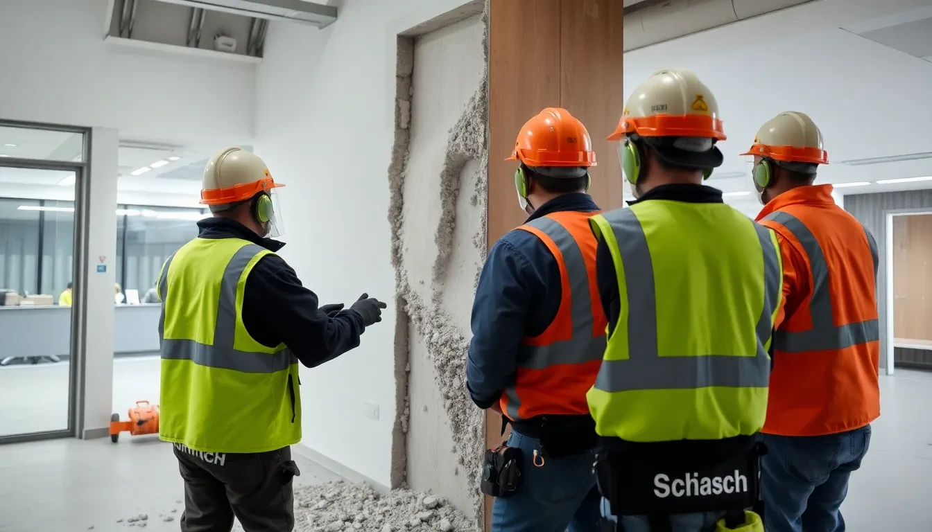 Rückbau einer Wand durch ein professionelles Team