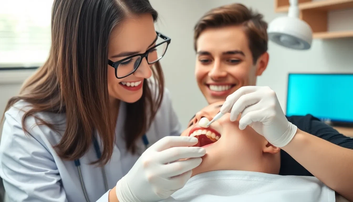 Einsetzen und Anpassung des CEREC Zahnersatzes