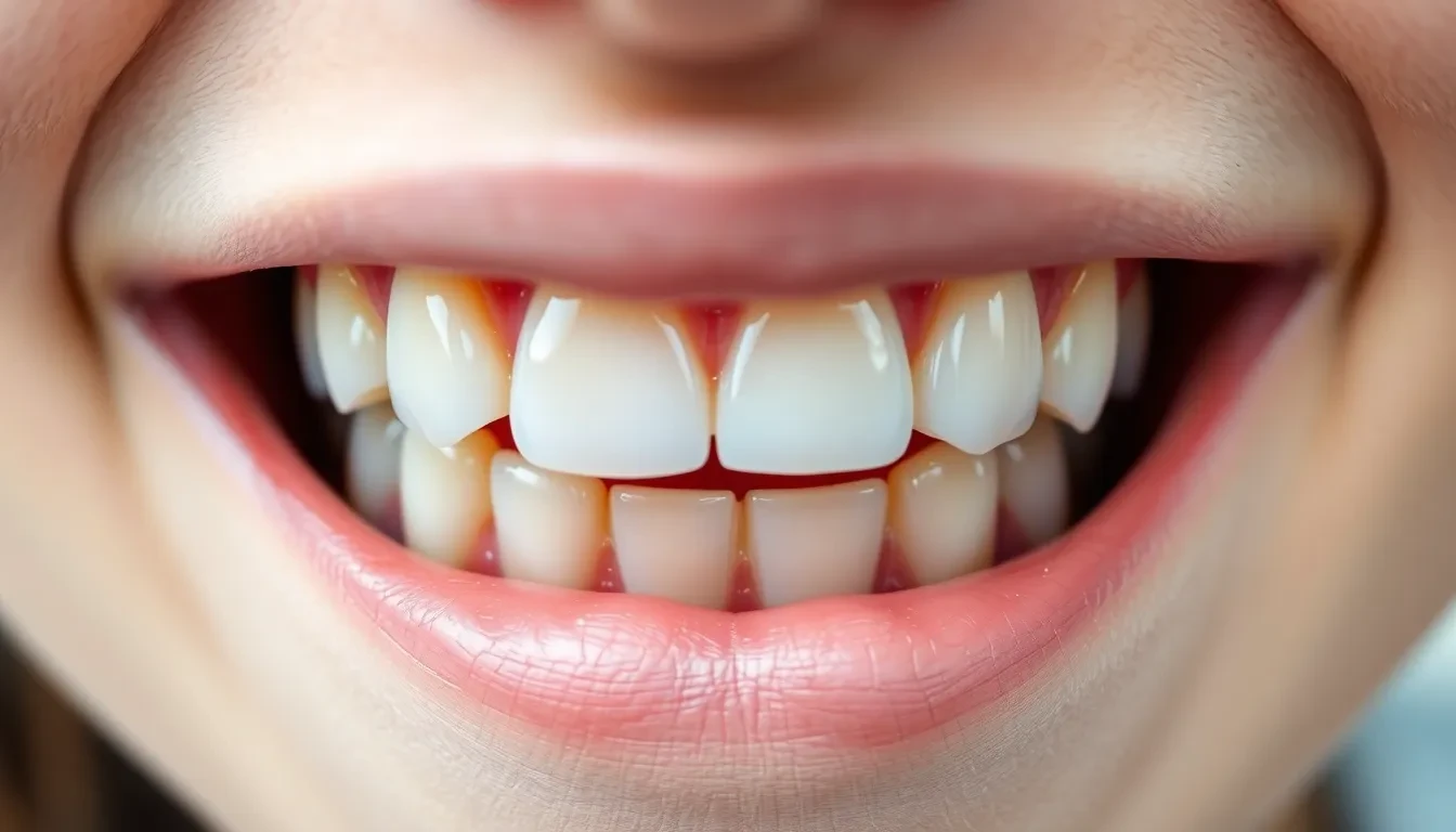 Strahlendes Lächeln nach professioneller Zahnreinigung