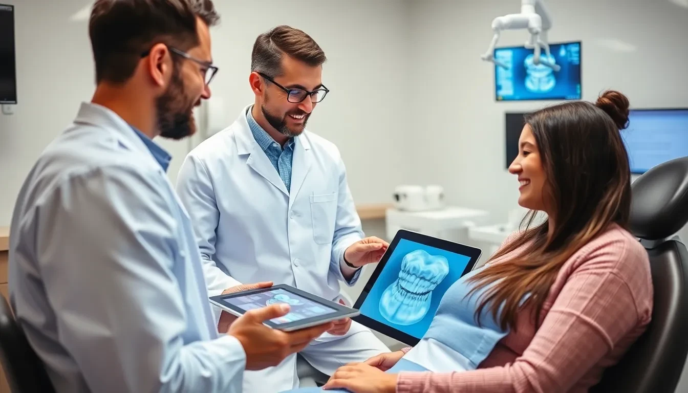 Zahnarztberatung mit digitalem Scan für Zahnprothesen
