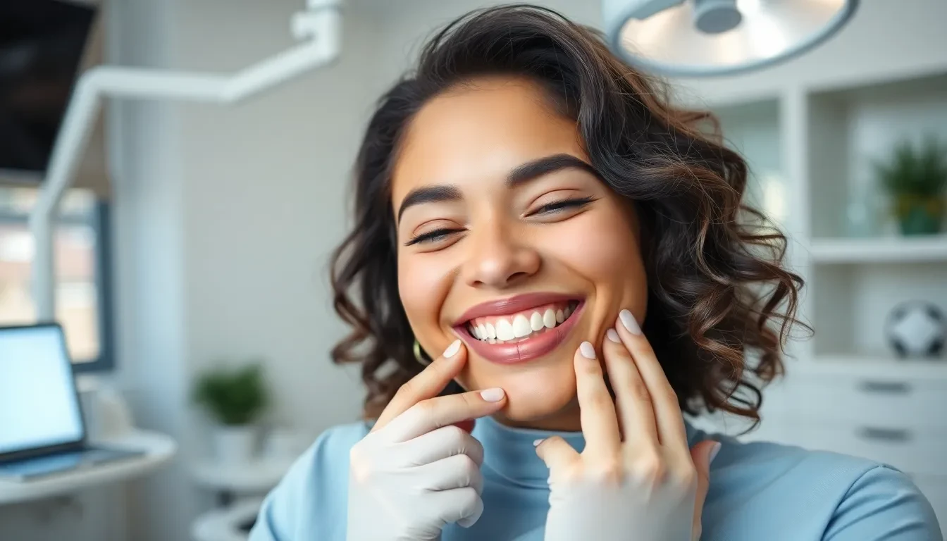 Zufriedener Patient nach Zahnbehandlung