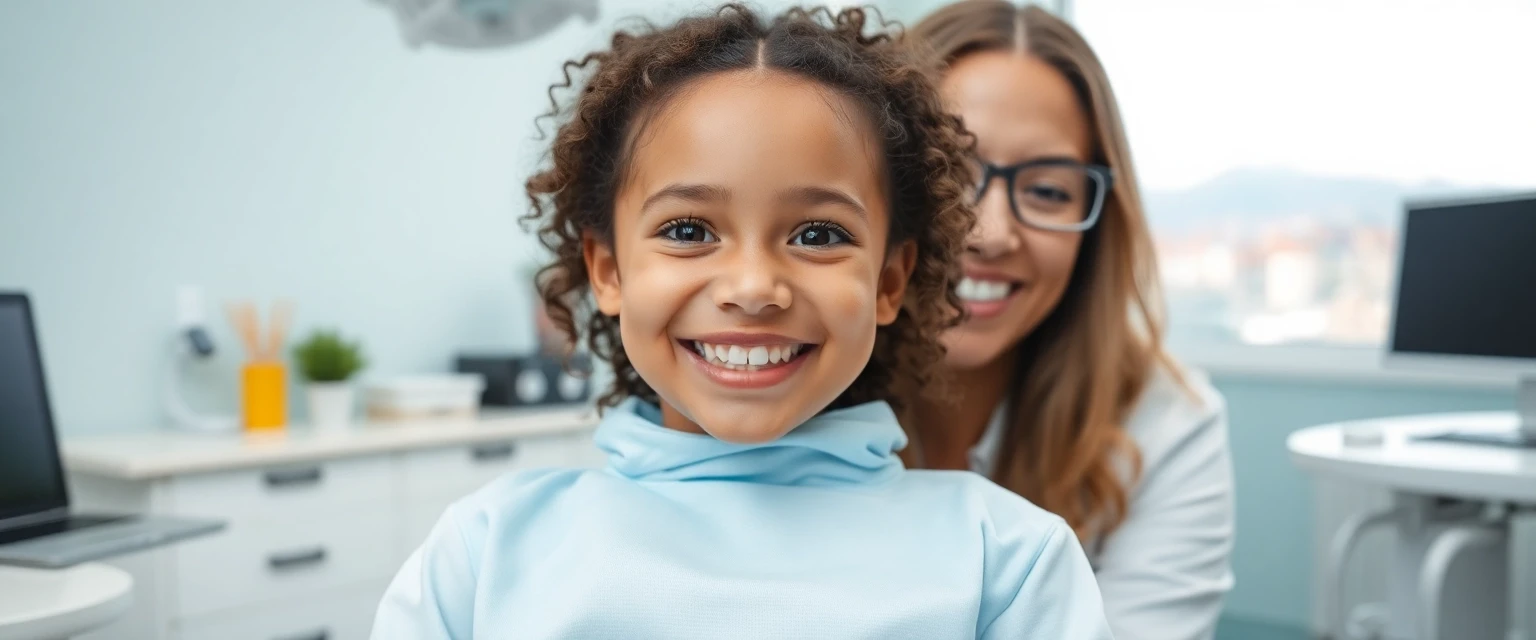 Glückliches Kind beim Kinderzahnarzt in Zofingen