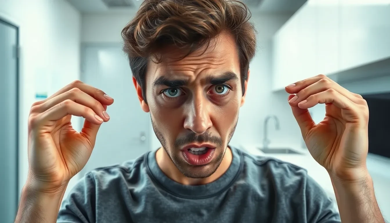 Frustrierte Person mit unklarer Zahnarztrechnung