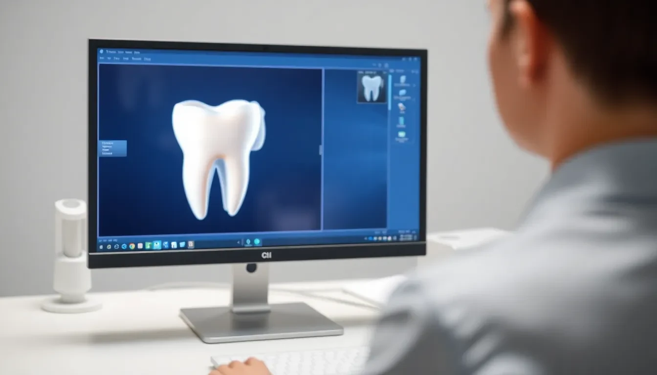CEREC 3D-Design einer Zahnkrone
