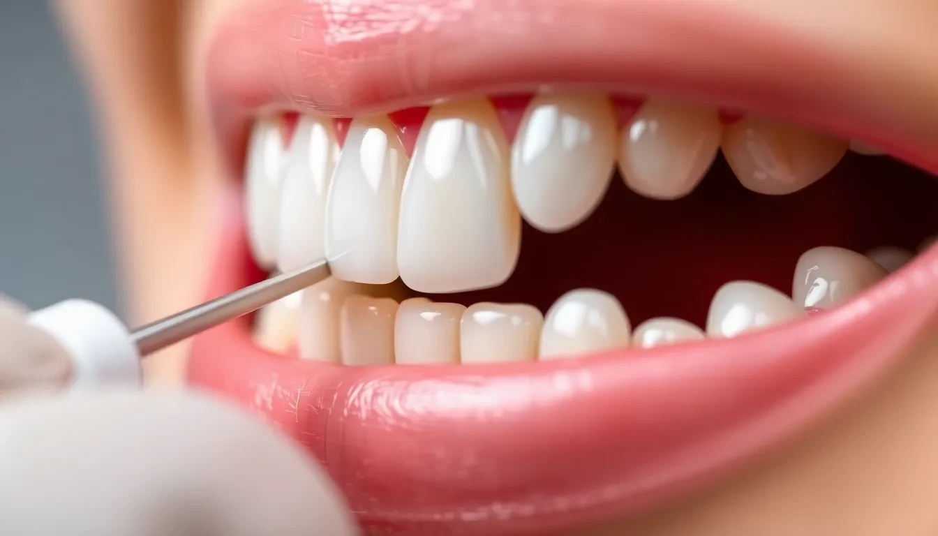 CEREC-Krone wird eingesetzt