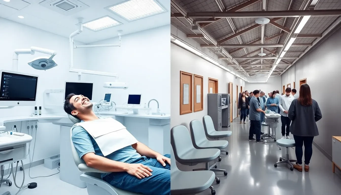 Vergleich moderne vs. traditionelle Zahnarztpraxis