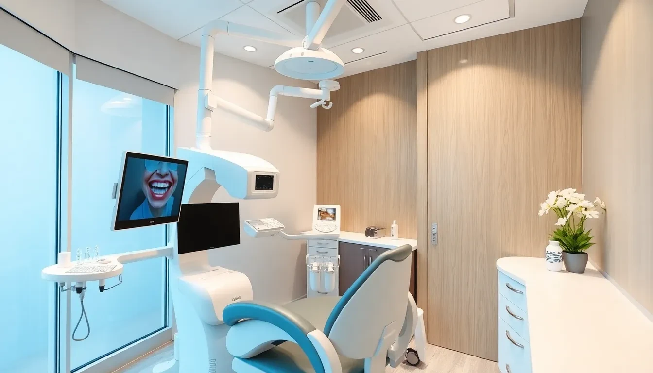 Moderne Zahnarztpraxis mit CEREC-Gerät