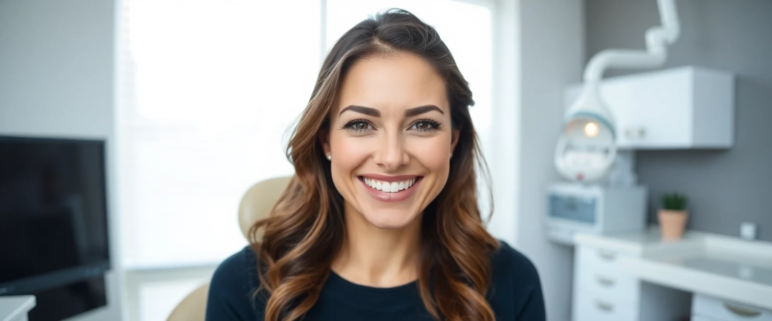 Glückliche Patientin nach erfolgreicher Zahnloch-Behandlung in Hägendorf