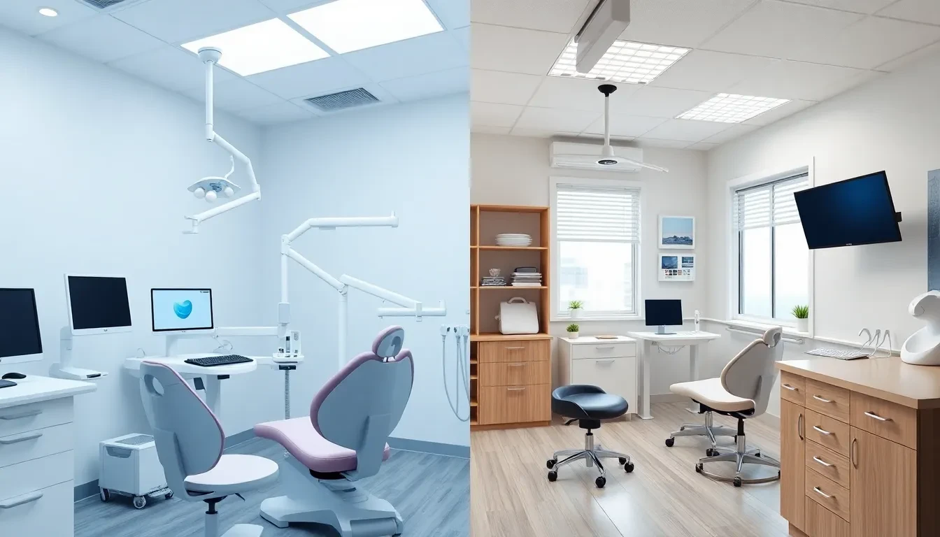Vergleich moderne vs. traditionelle Zahnarztpraxis