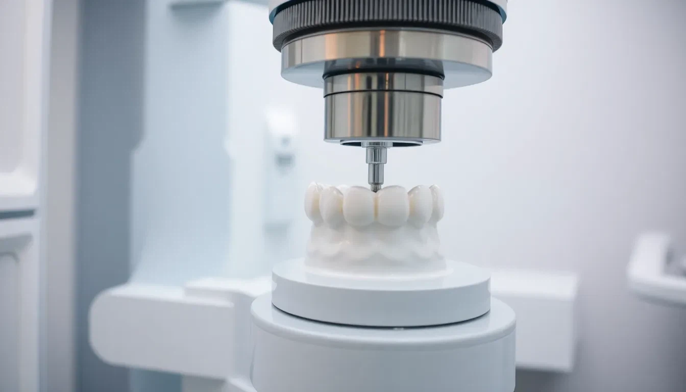 CEREC Maschine fertigt Zahnersatz