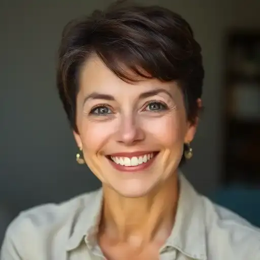 Porträt von Anna Müller, zufriedene Patientin