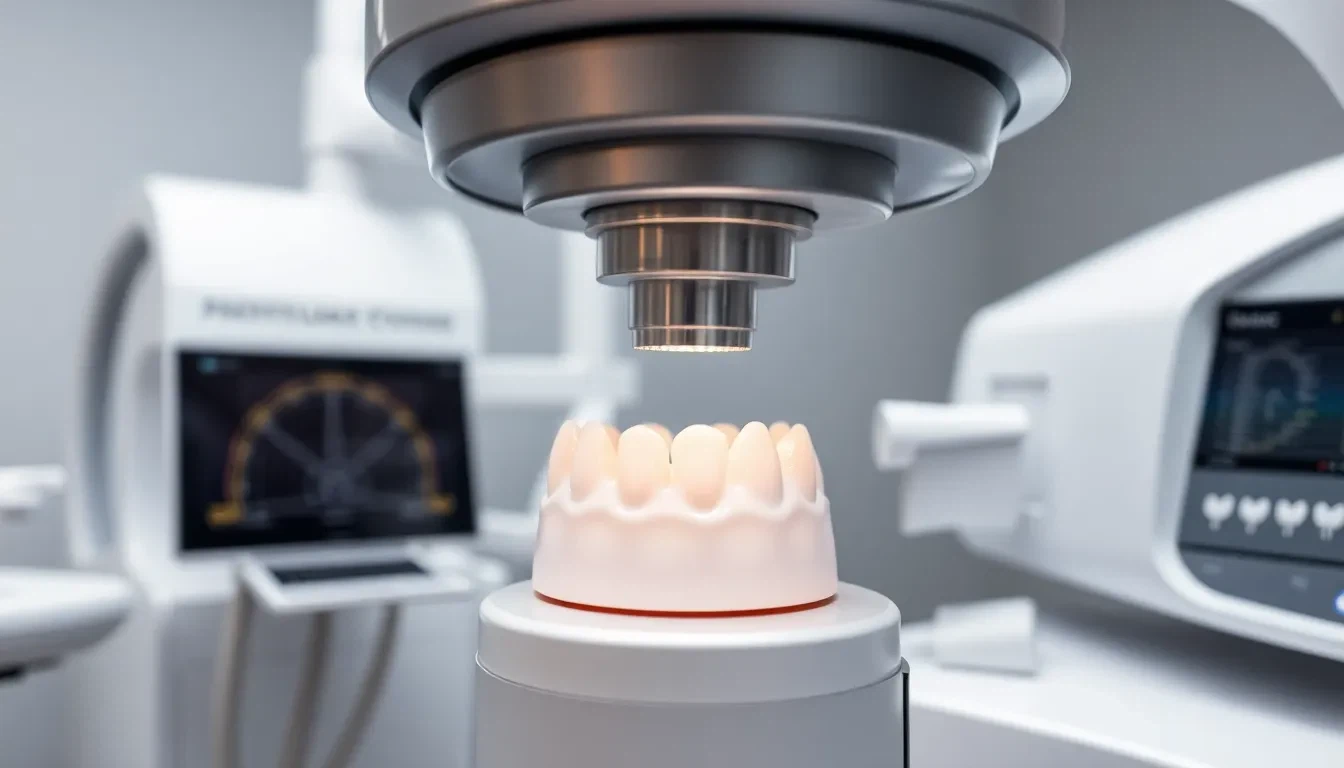 CEREC-Maschine fertigt Keramikkrone