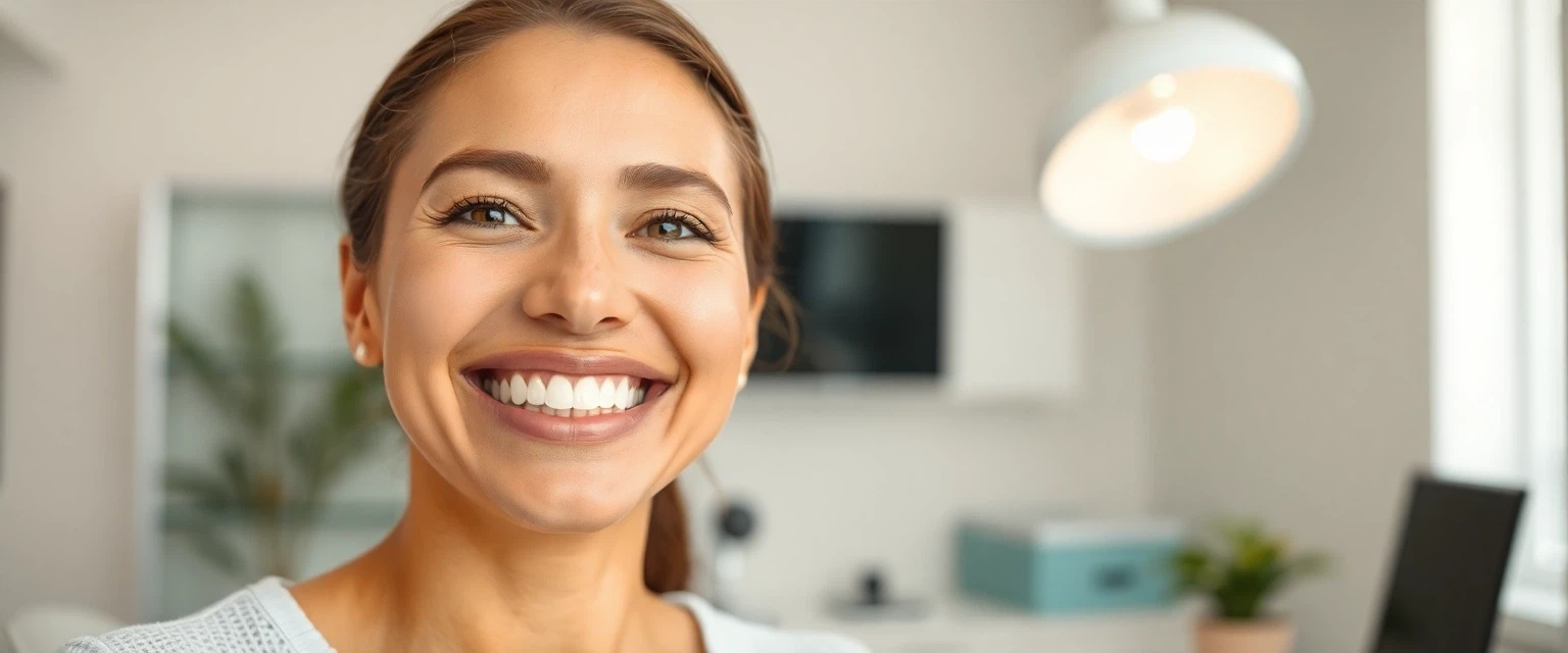 Glücklicher Patient mit Zahnersatz Schiene in Solothurn