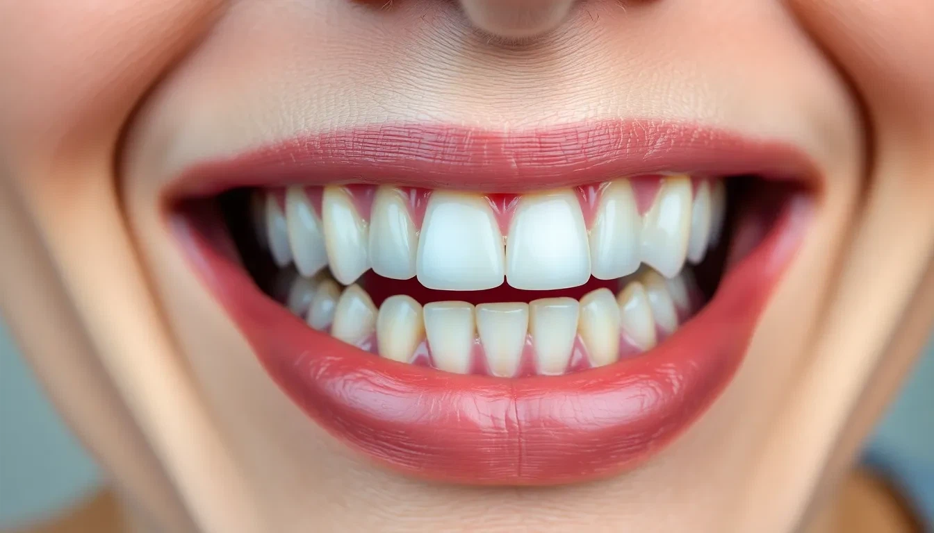 Perfekt sitzende Teilprothese im Mund