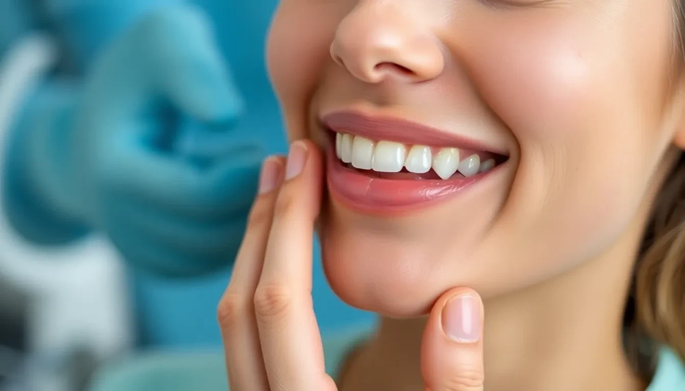 Person fühlt sich wohl nach Zahnbehandlung