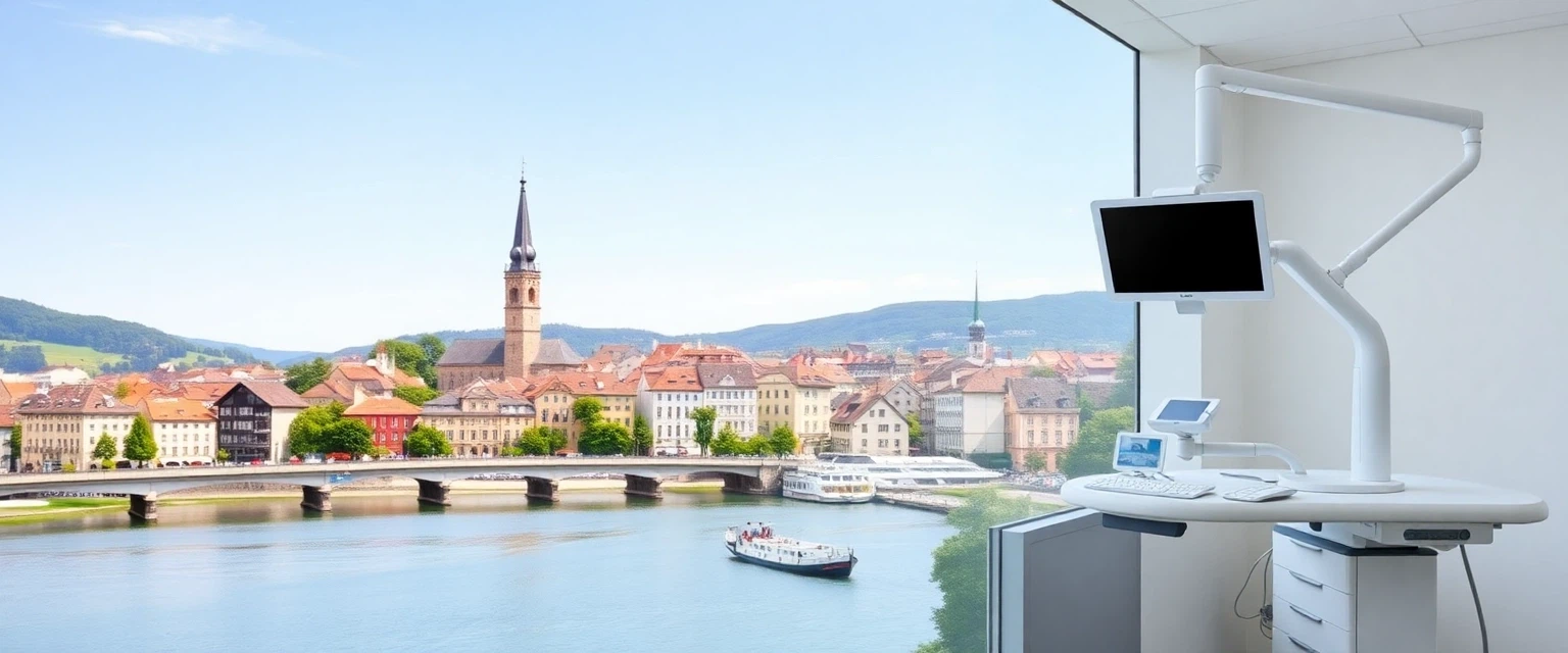 Moderne Zahnarztpraxis in Solothurn mit Blick auf die Aare und transparente Zahnkosten