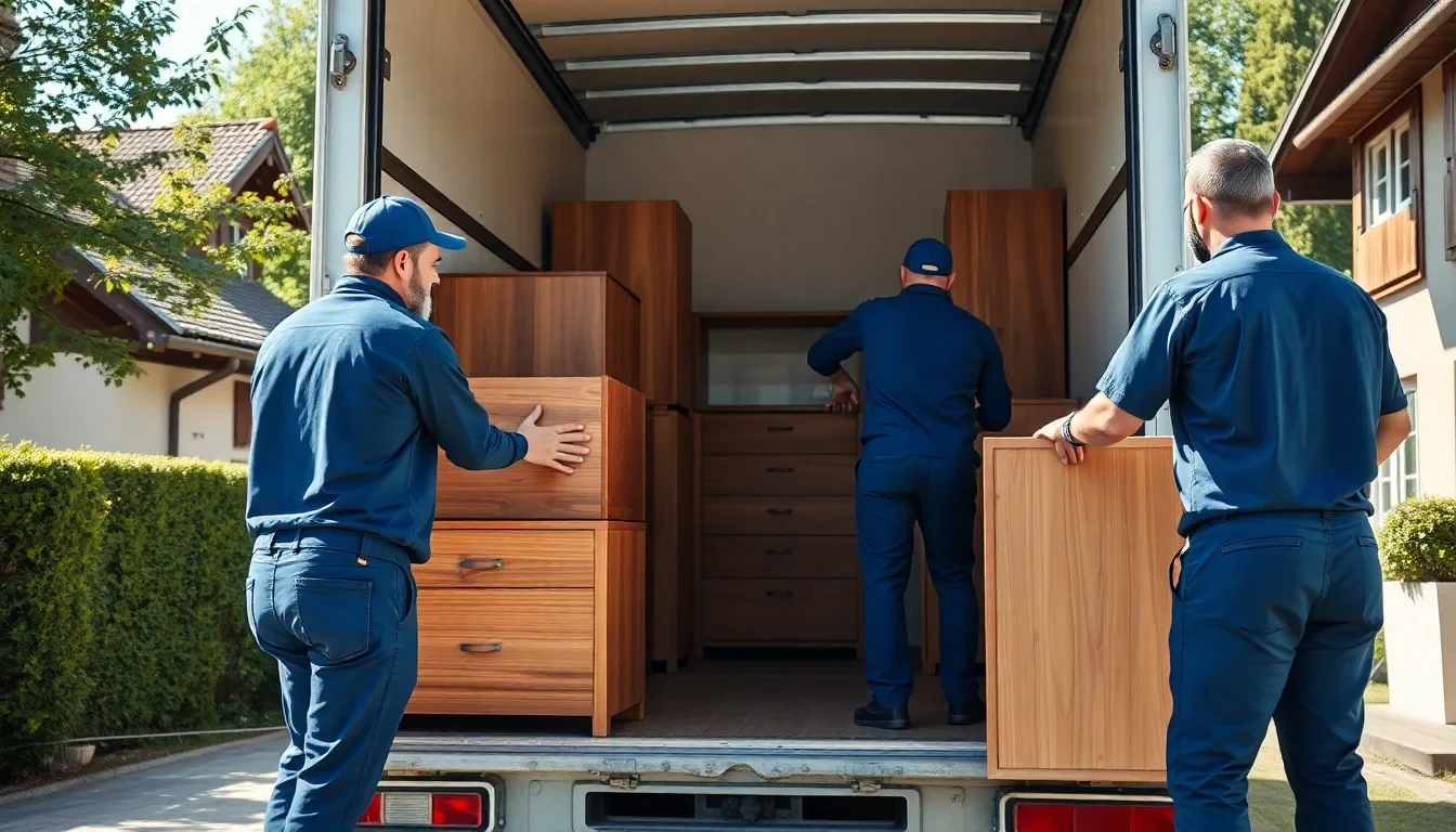 Lüscher Umzug Team beim Möbel einlagern mit Abholung