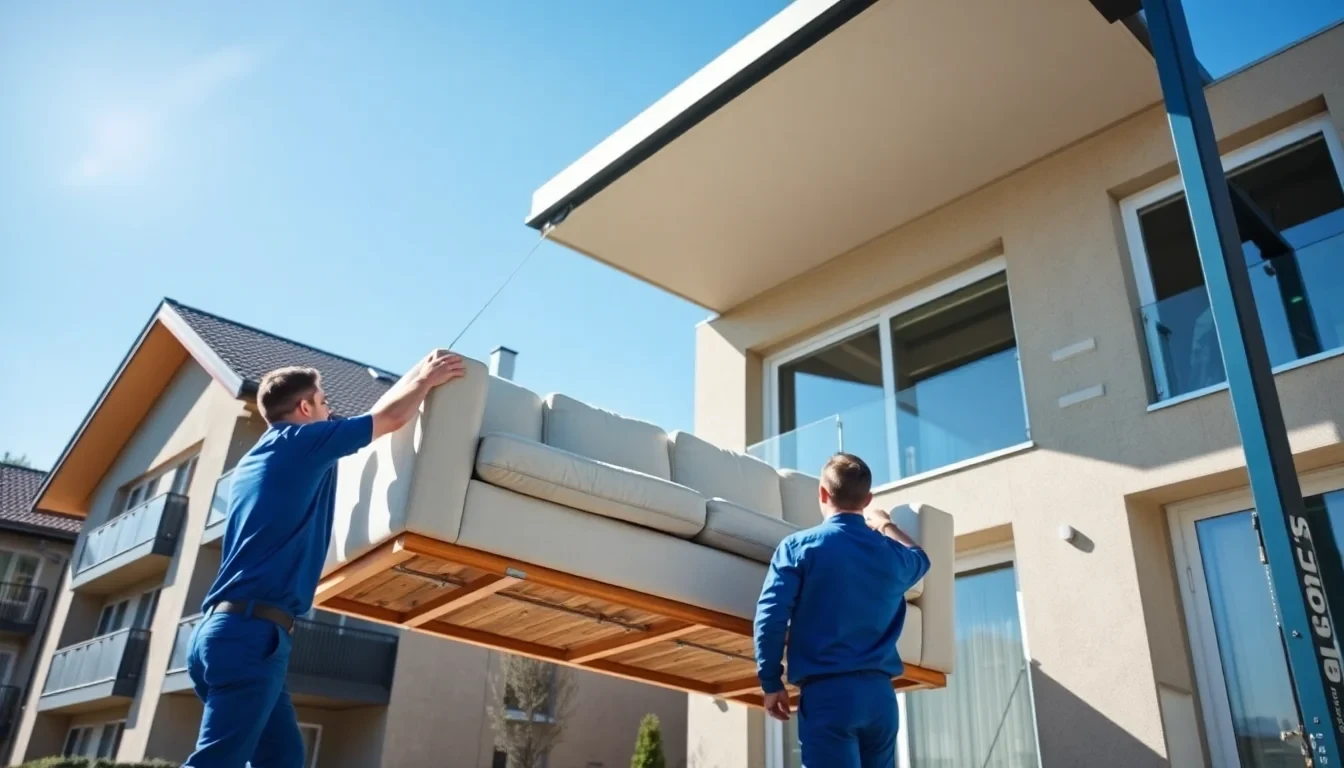 Sicherer Möbeltransport mit dem Umzugs-Lift der Lüscher Umzug AG