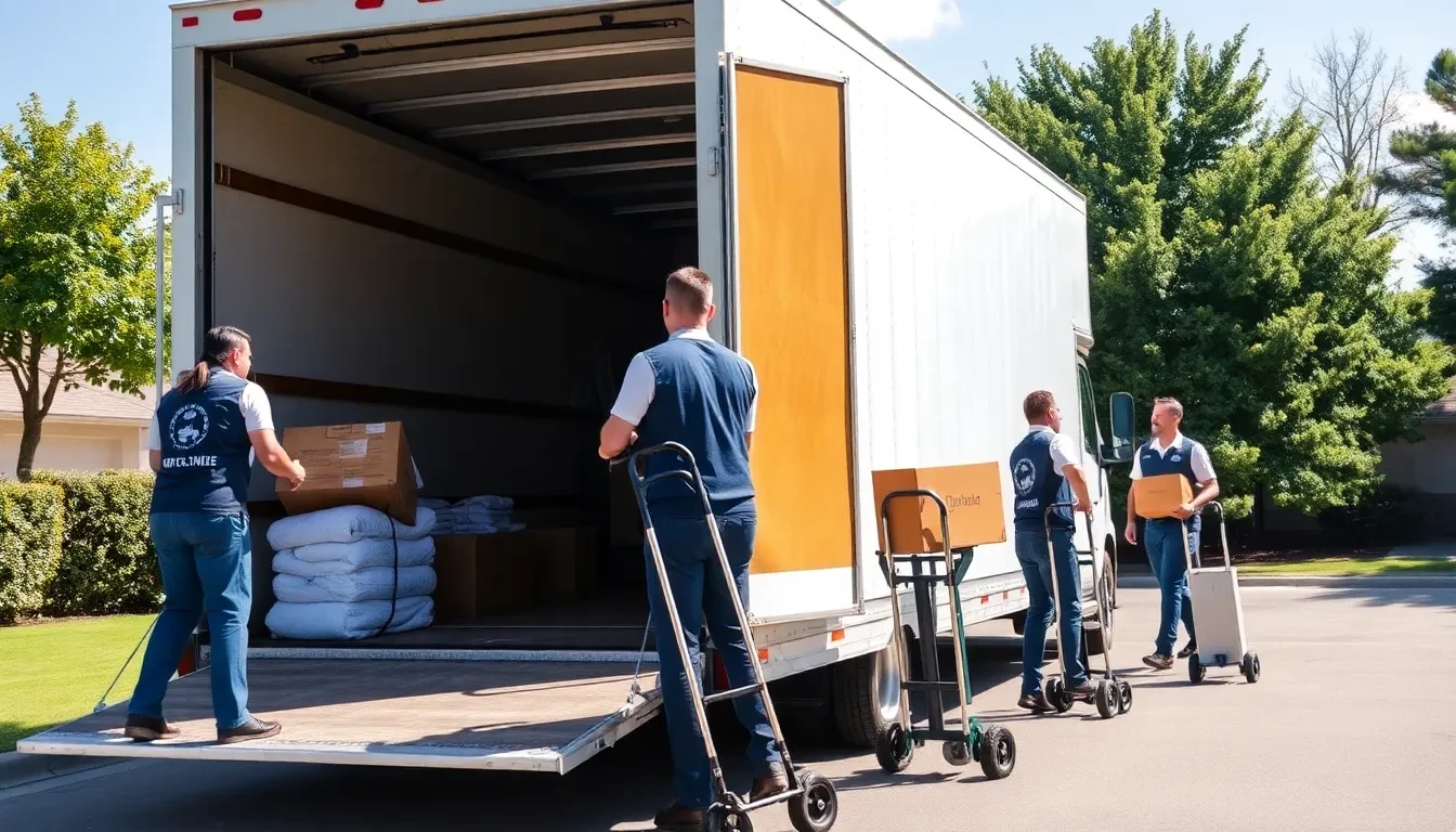 Professionelles Umzugsteam von Lüscher Umzug AG