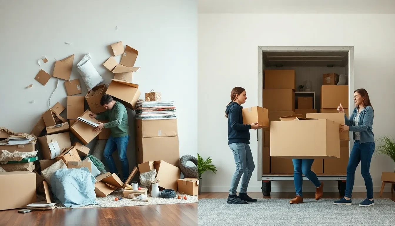 Vergleich: Chaotischer DIY-Umzug vs. organisierter Profi-Umzug