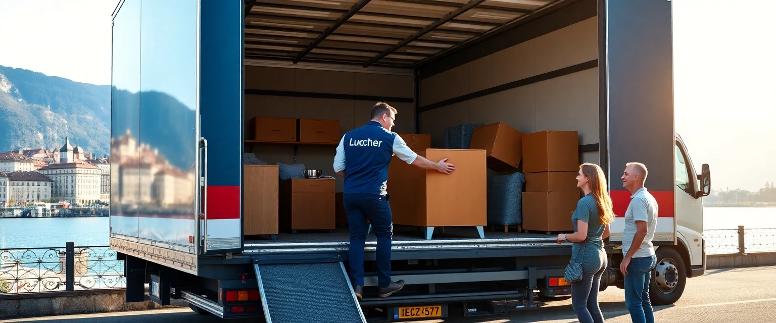 Professionelles Umzugsteam von Lüscher Umzug AG in Zürich
