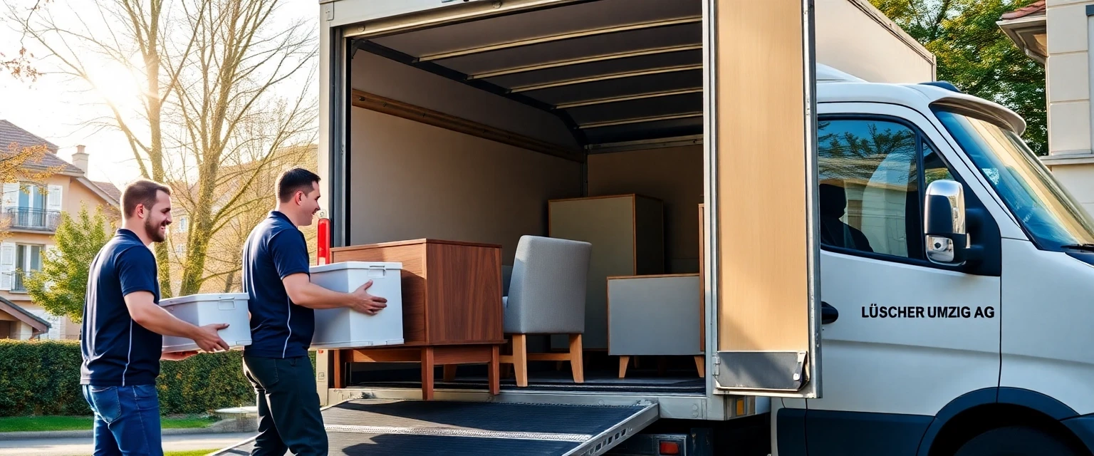 Professionelles Umzugsteam von Lüscher Umzug AG in Zürich