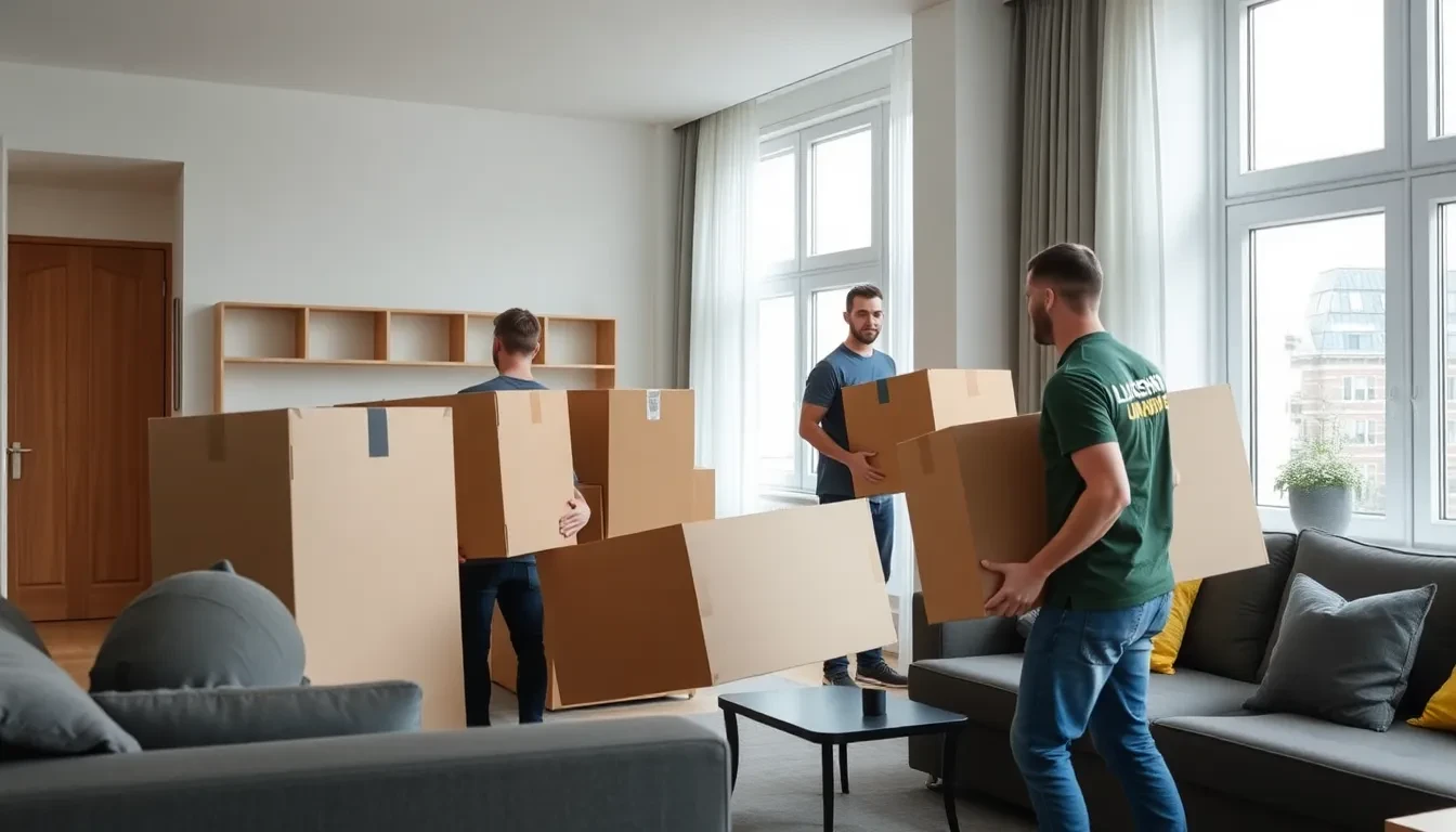 Professionelles Umzugsteam von Lüscher Umzug AG