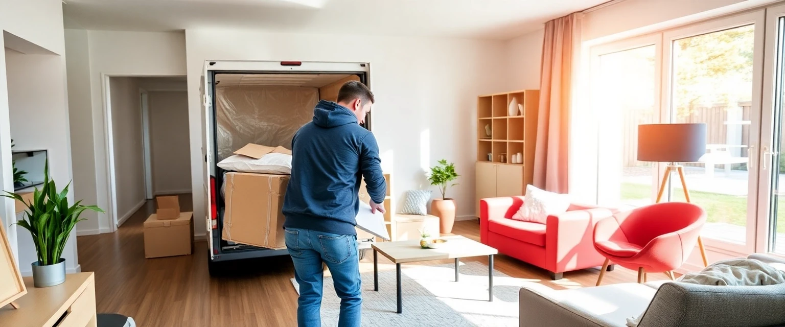 Professionelles Umzugsteam verpackt Möbel in Solothurn