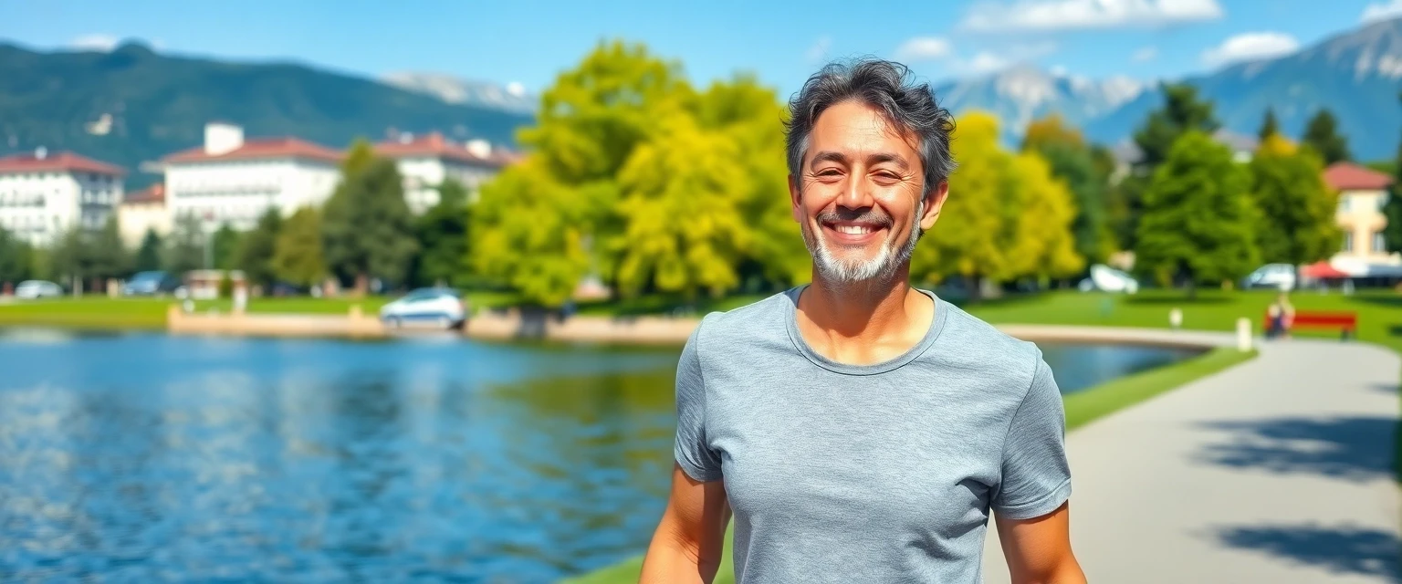 Person mit leichten Beinen nach Beinvenenthrombose Beratung in Zürich