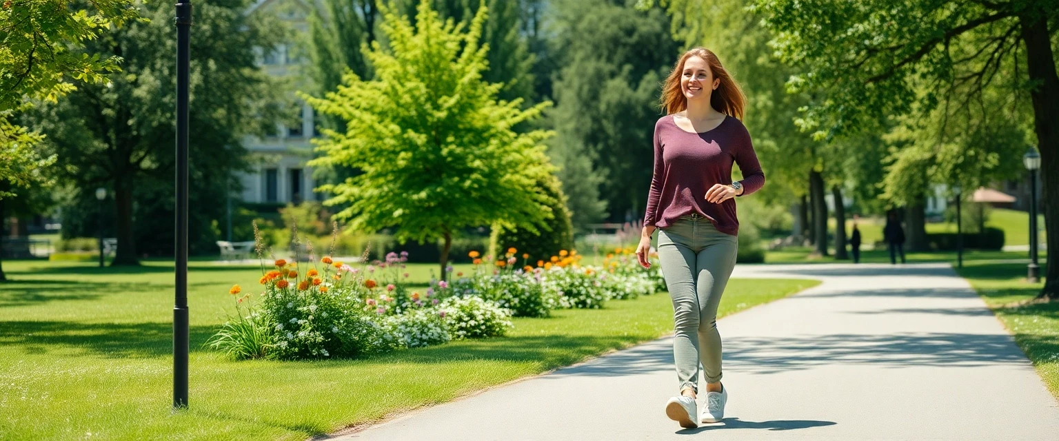 Glückliche Frau mit leichten Beinen in Baar