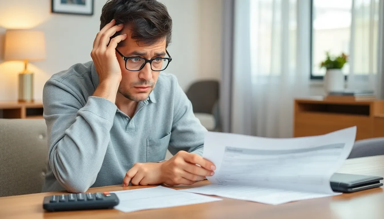Person besorgt über Behandlungskosten