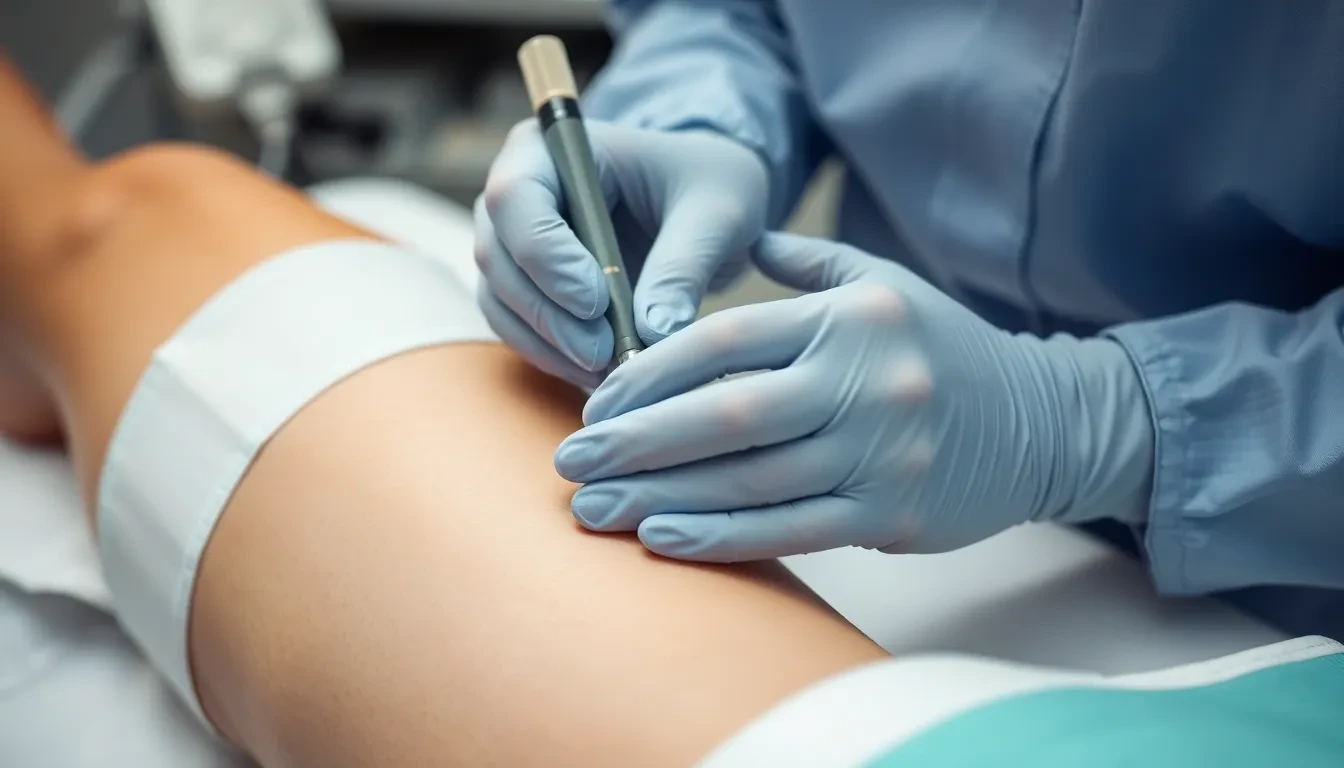 Sklerotherapie für Besenreiser