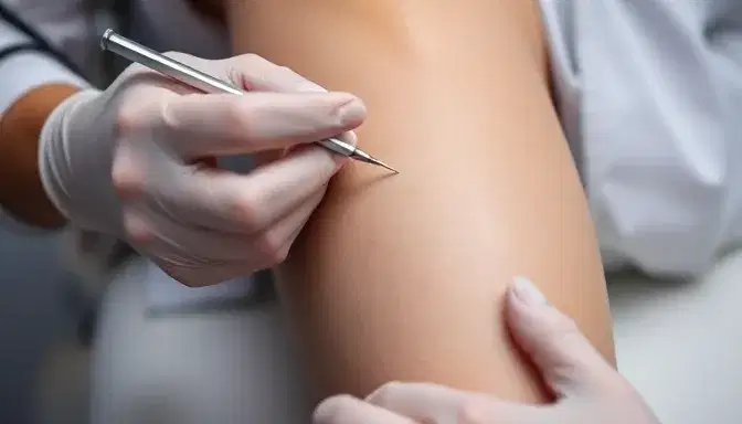 Sklerotherapie von Besenreisern