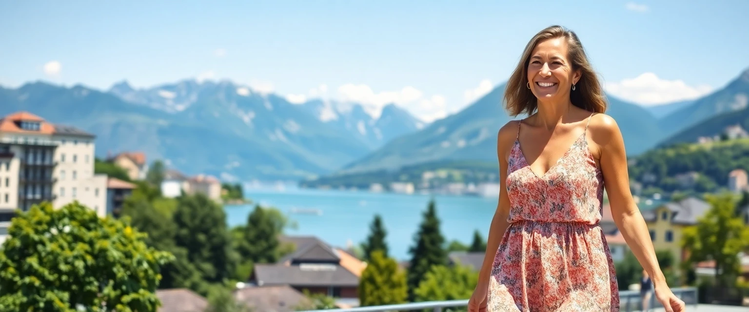 Frau mit schönen Beinen in Wollerau nach Krampfaderbehandlung