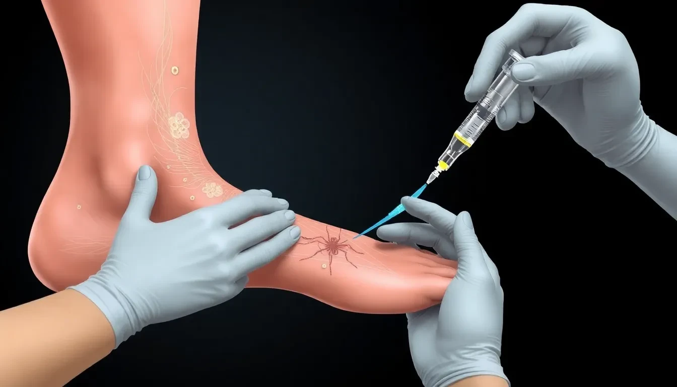 Schaumverödung bei Besenreisern