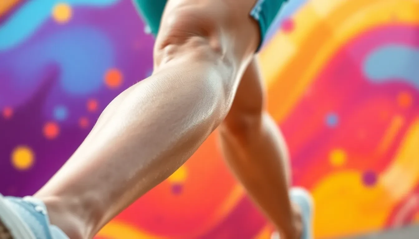 Gesundes, aktives Bein in Bewegung, symbolisiert Vitalität nach Krampfadern-Behandlung