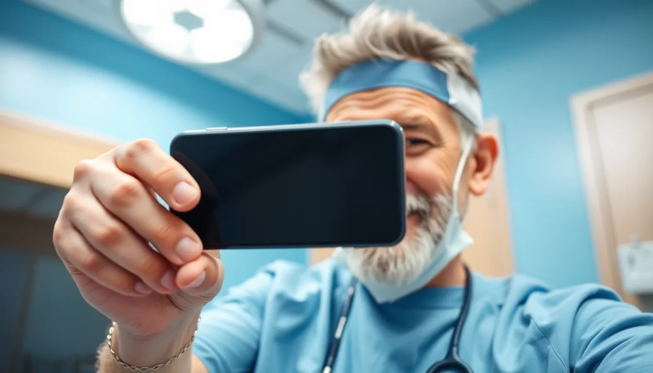 Porträt von Dino Bergwelt, zufriedener Patient