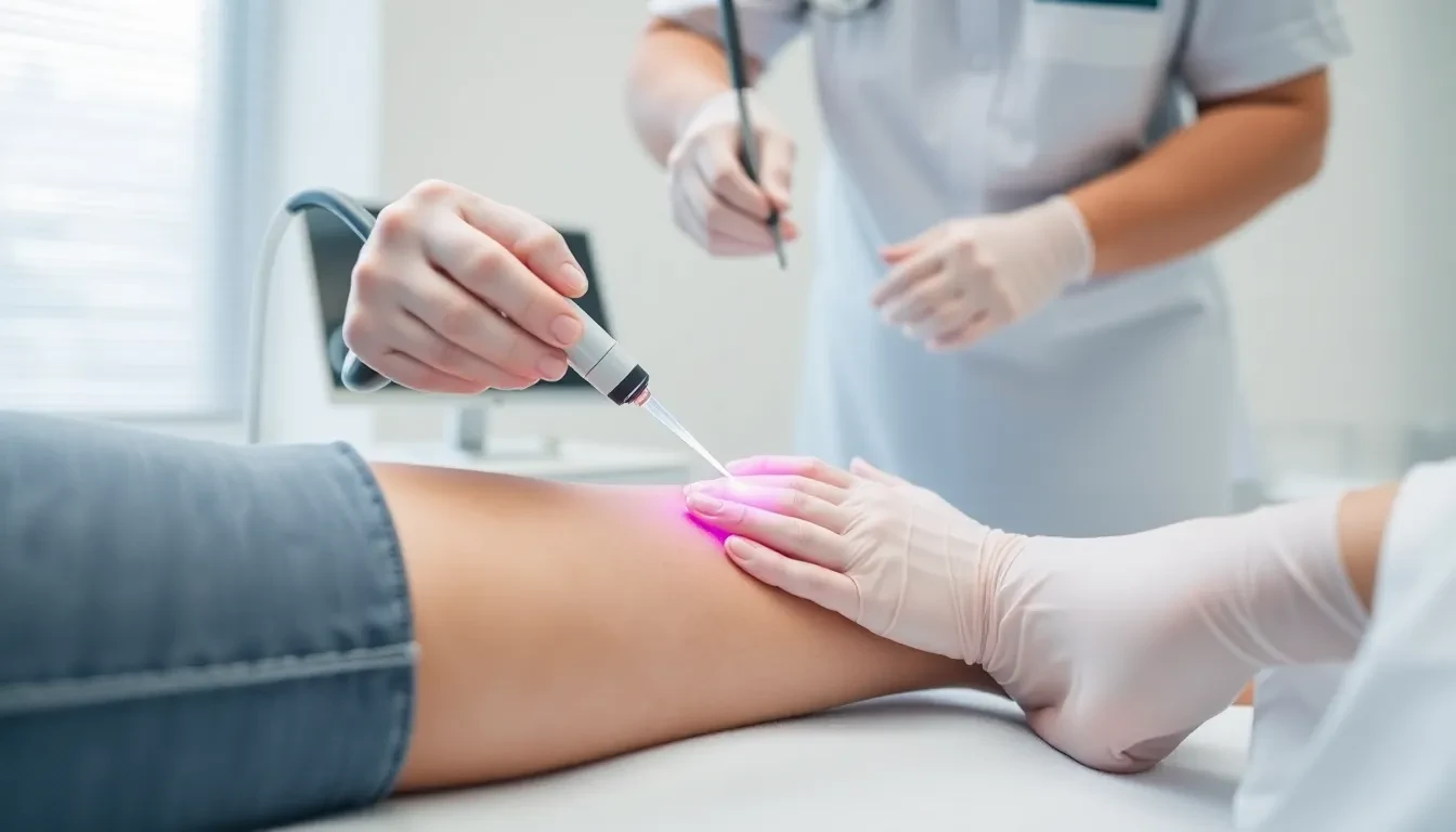 Laserbehandlung von Krampfadern