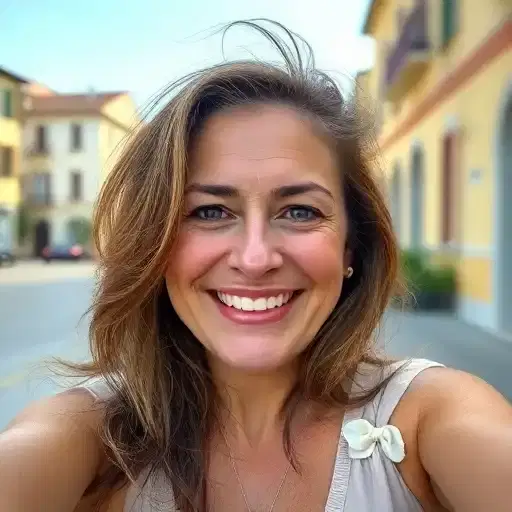 Porträt von Sara, zufriedene Patientin