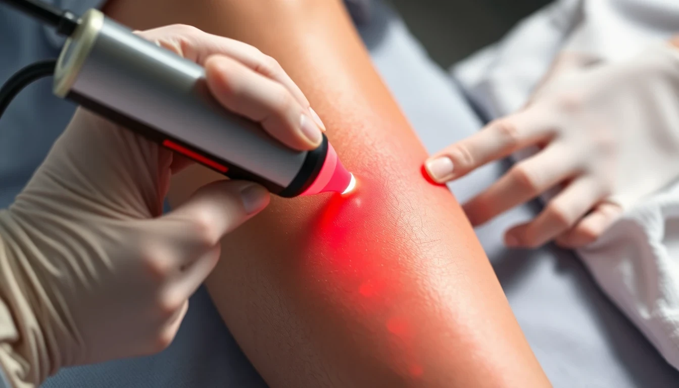 Minimalinvasive Lasertherapie an der Vene