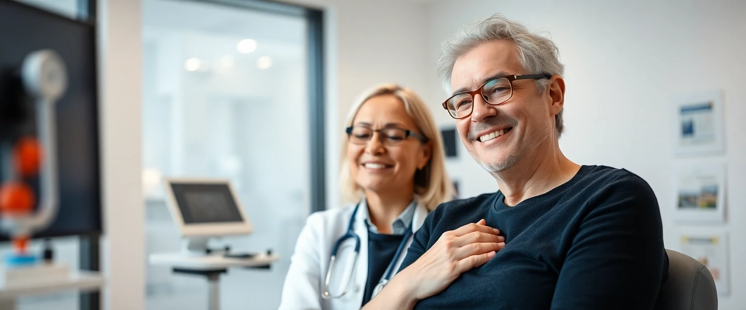 Patientin nach erfolgreicher Venenthrombose Untersuchung in Zürich