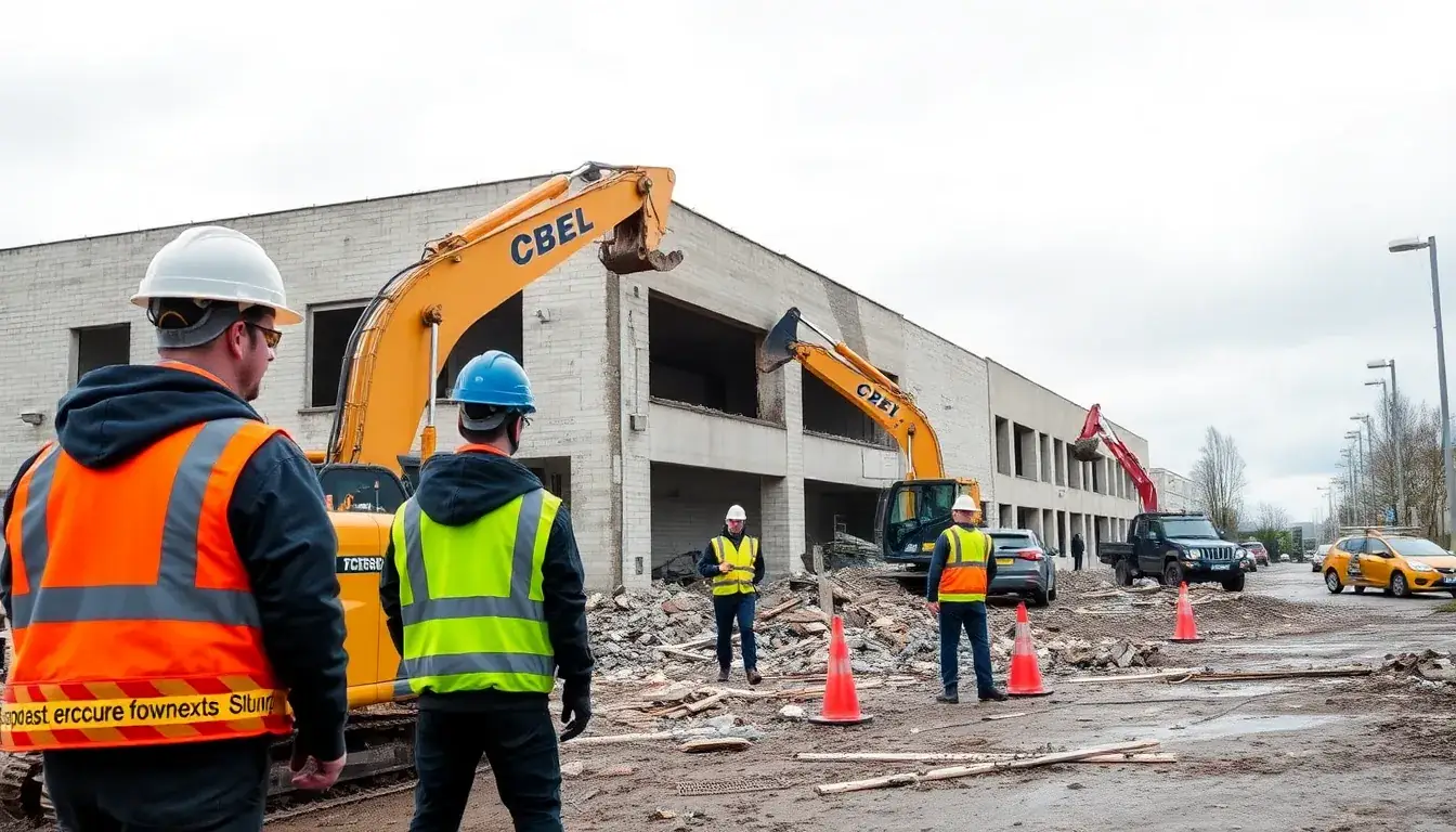 Professionelles Rückbauteam in Basel bei der Arbeit